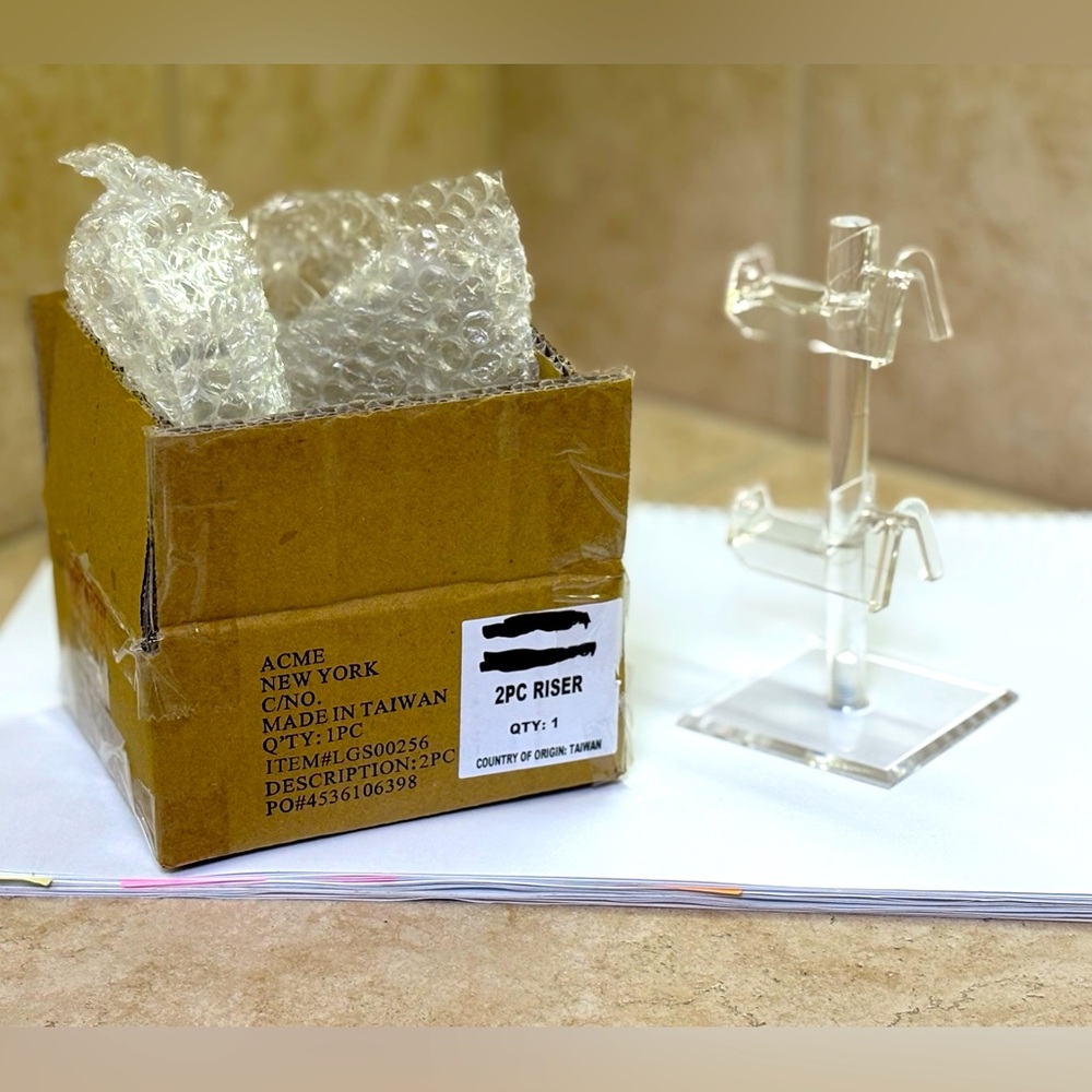 Acrylic Clear Riser Two Position Eyewear Display